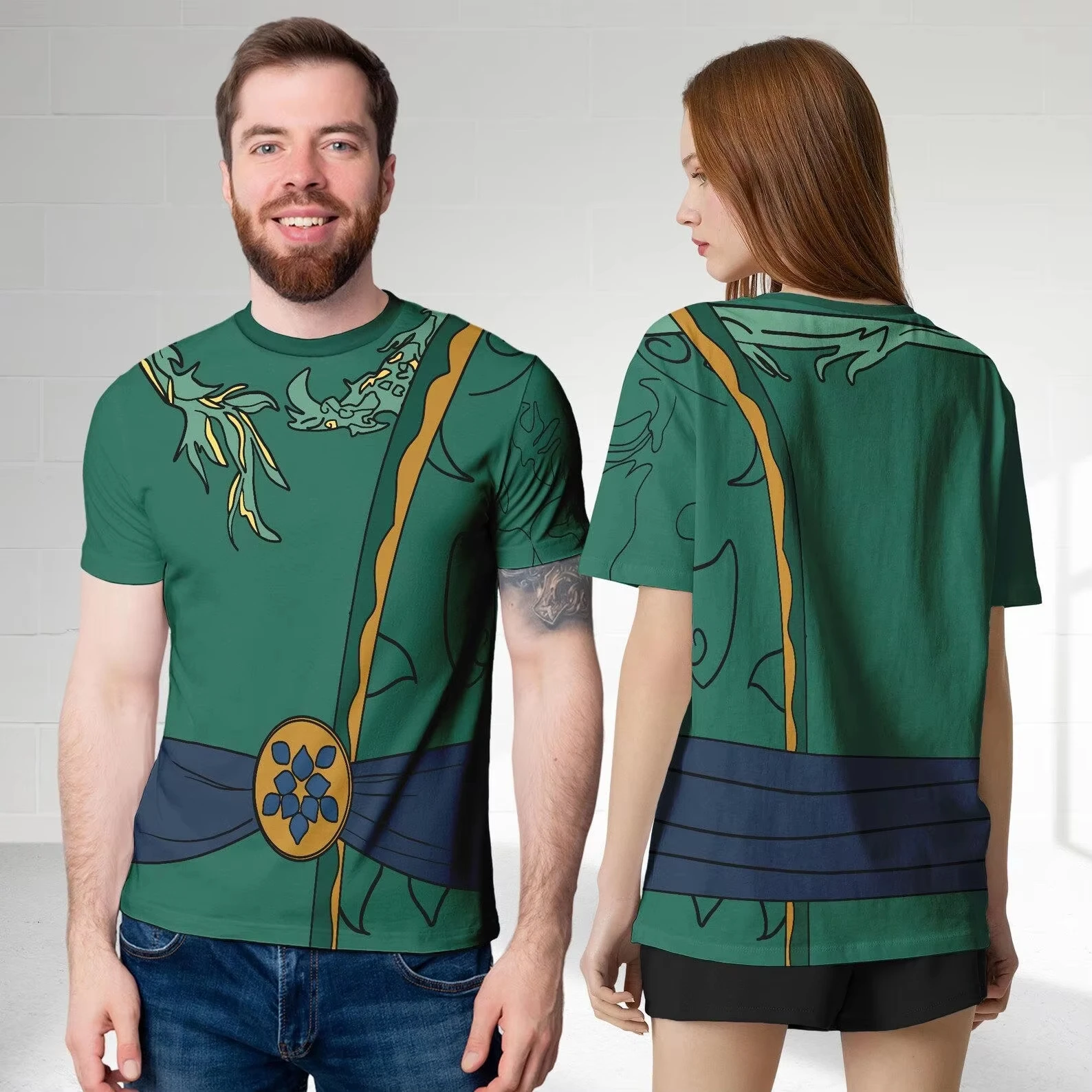 New Summer Retro Ethnic Style Design 3D Print Cosplay T-shirt Men's Women's Casual Short Sleeve Tops Kids Cartoon Oversized Tees