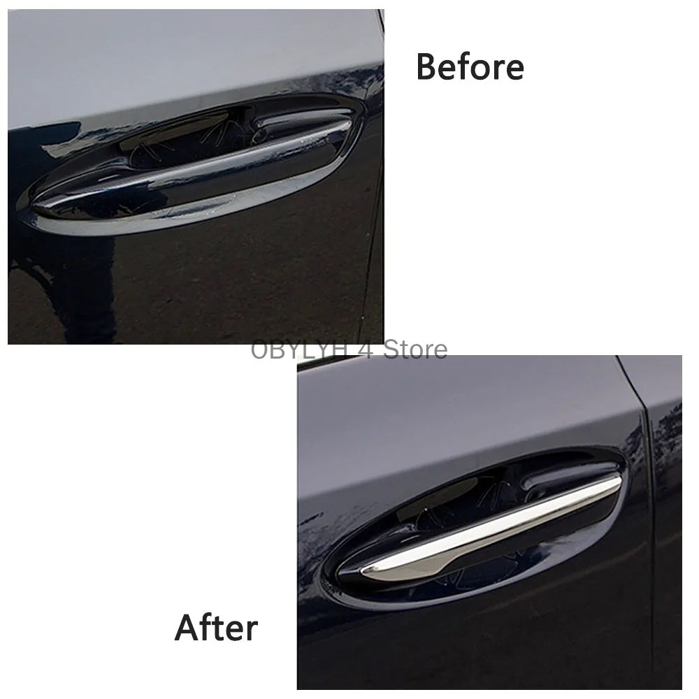 Chromium Styling For Lexus ES ES200 ES300 ES350 2018 2019 2022 Chrome Exterior Door Handle Cover Moulding Trim