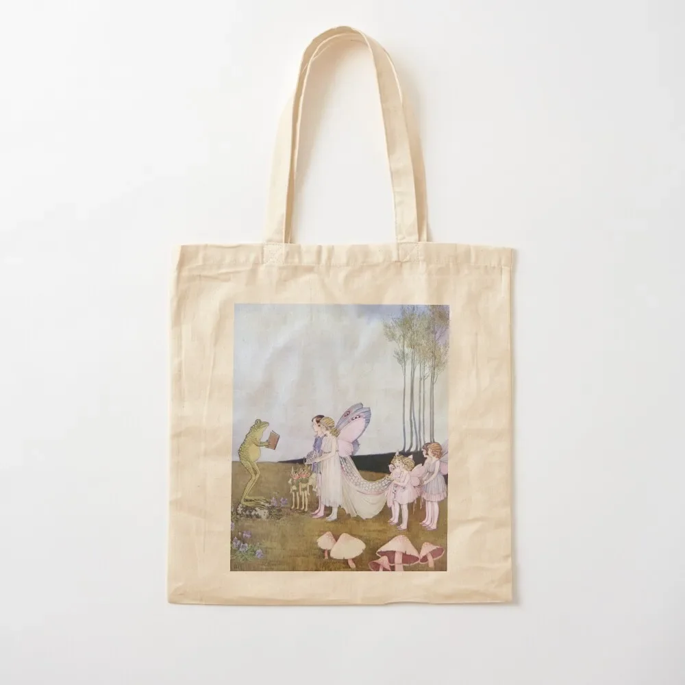 

A Fairy Wedding Ida Rentoul Outhwaite Tote Bag canvas shopping bag Fabric bag