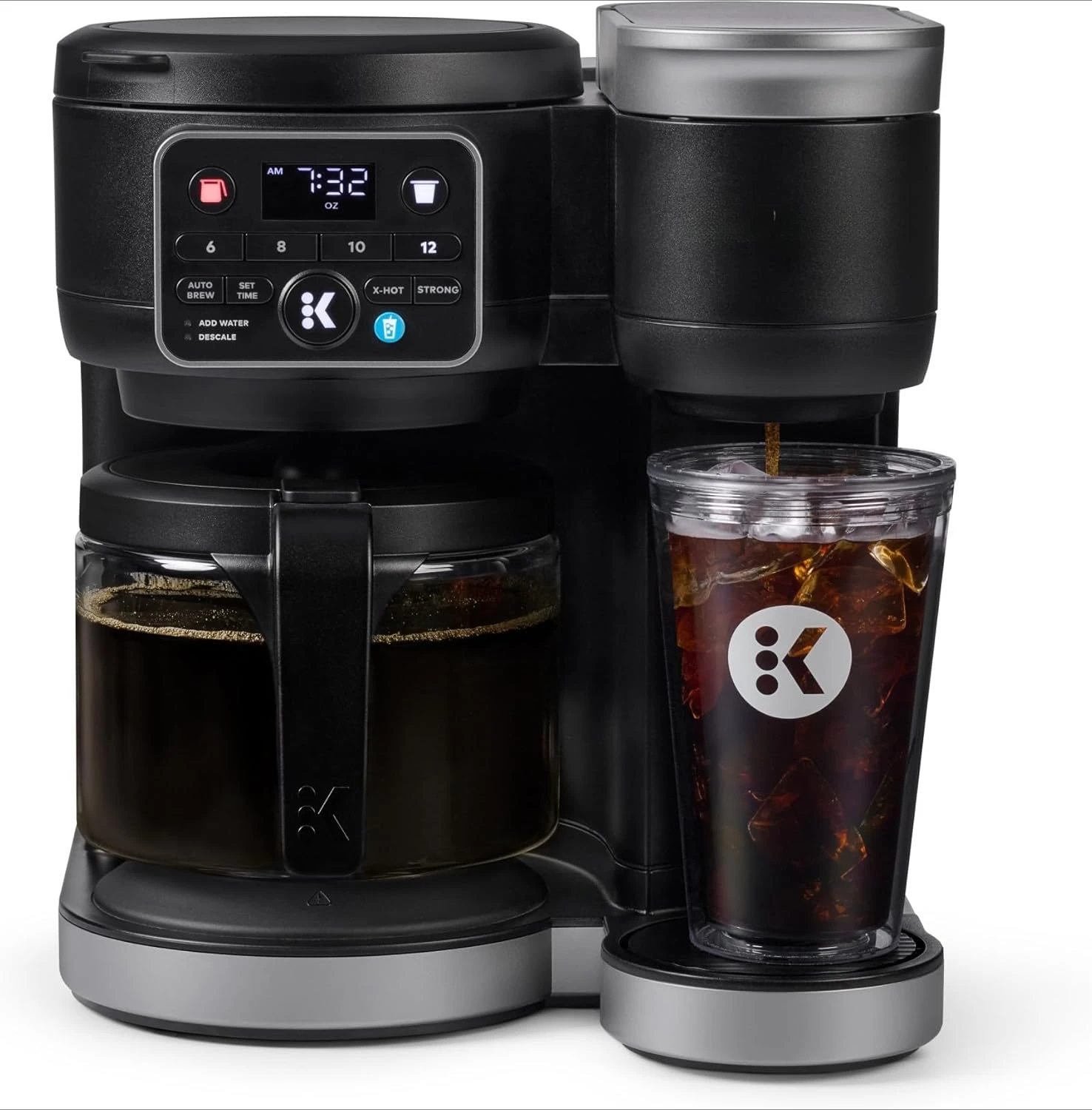 

K-Duo Hot & Iced Single Serve & Carafe Coffee Maker, MultiStream Technology, 72oz Reservoir (Gen 2)