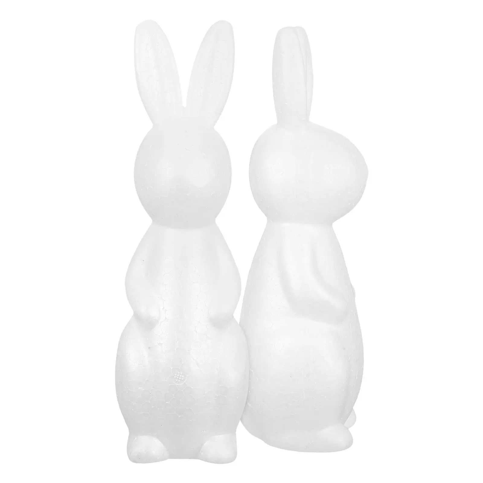 

2 шт. белых легких пенопластовых оснований в форме кролика для поделок, моделей, DIY-проектов, декоративных изделий для детей и взрослых