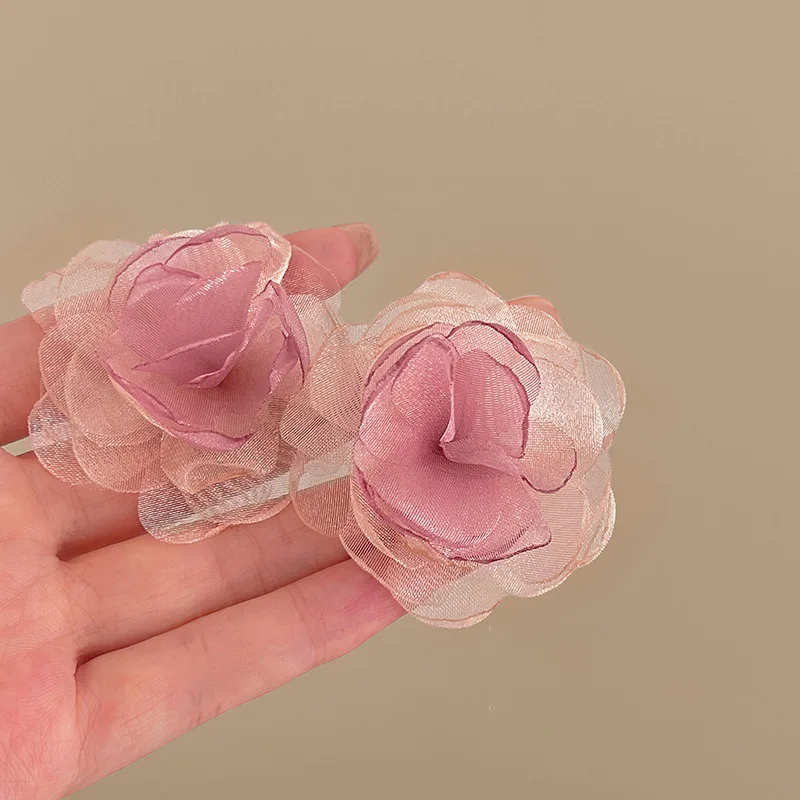 Flower Series Earrings for Women Versatile Fairycore Drop Earrings Fashion Luxurious High-end Jewelry Girls\' Night