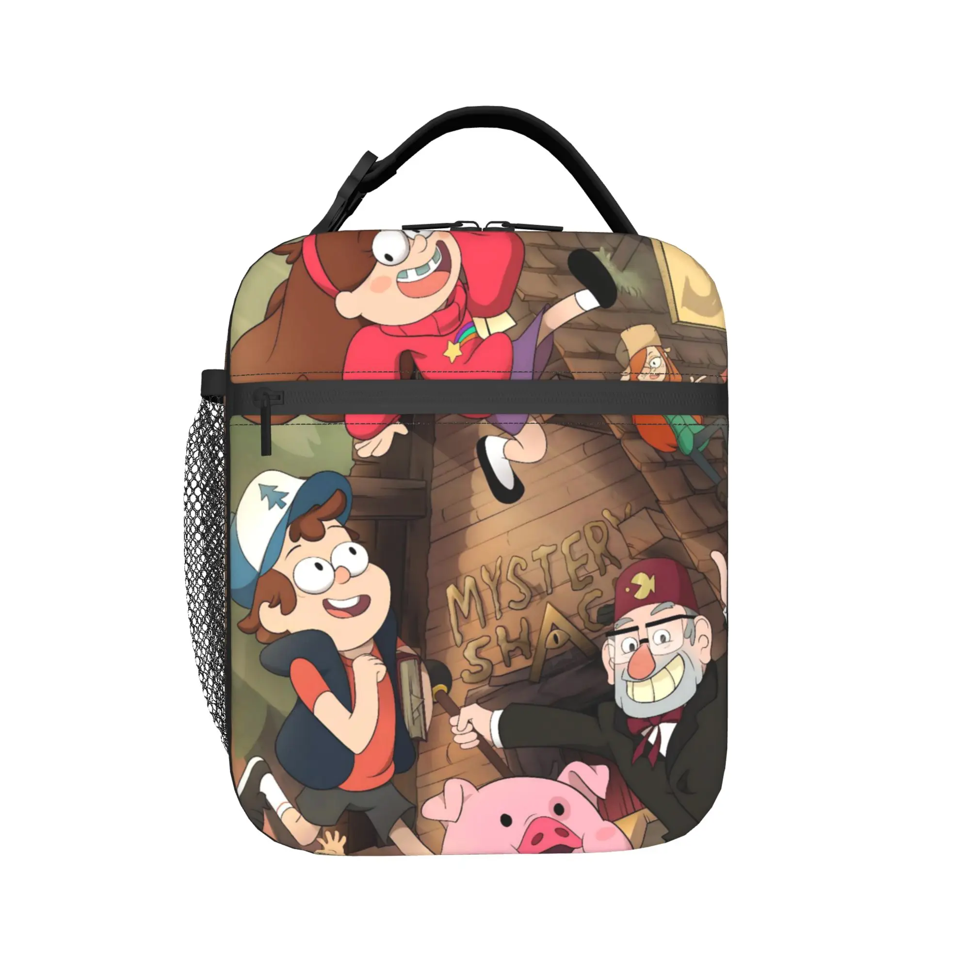 Insulated Lunch Bag G-Gravity Falls Product  Lunch Container Ins Style Thermal Cooler Bento Box For School
