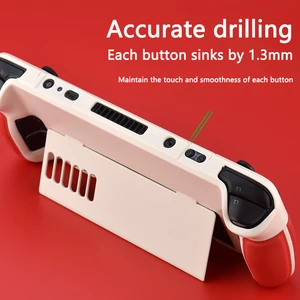 Casing Pelindung Penuh untuk Steam Deck Host Pembungkus Kulit Sapi Pelindung Pegangan Kulit Lembut Penutup Antiselip Aksesori braket cangkang keras 12 kasus steamdeck penjualan terbaik - №