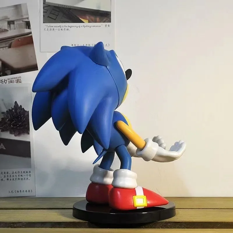 20cm Anime Handheld Super Sonic Mouse Stand Nadaje się do PS4 Uchwyt Stojak na rękę Model Ozdoba Figurka prezentowa