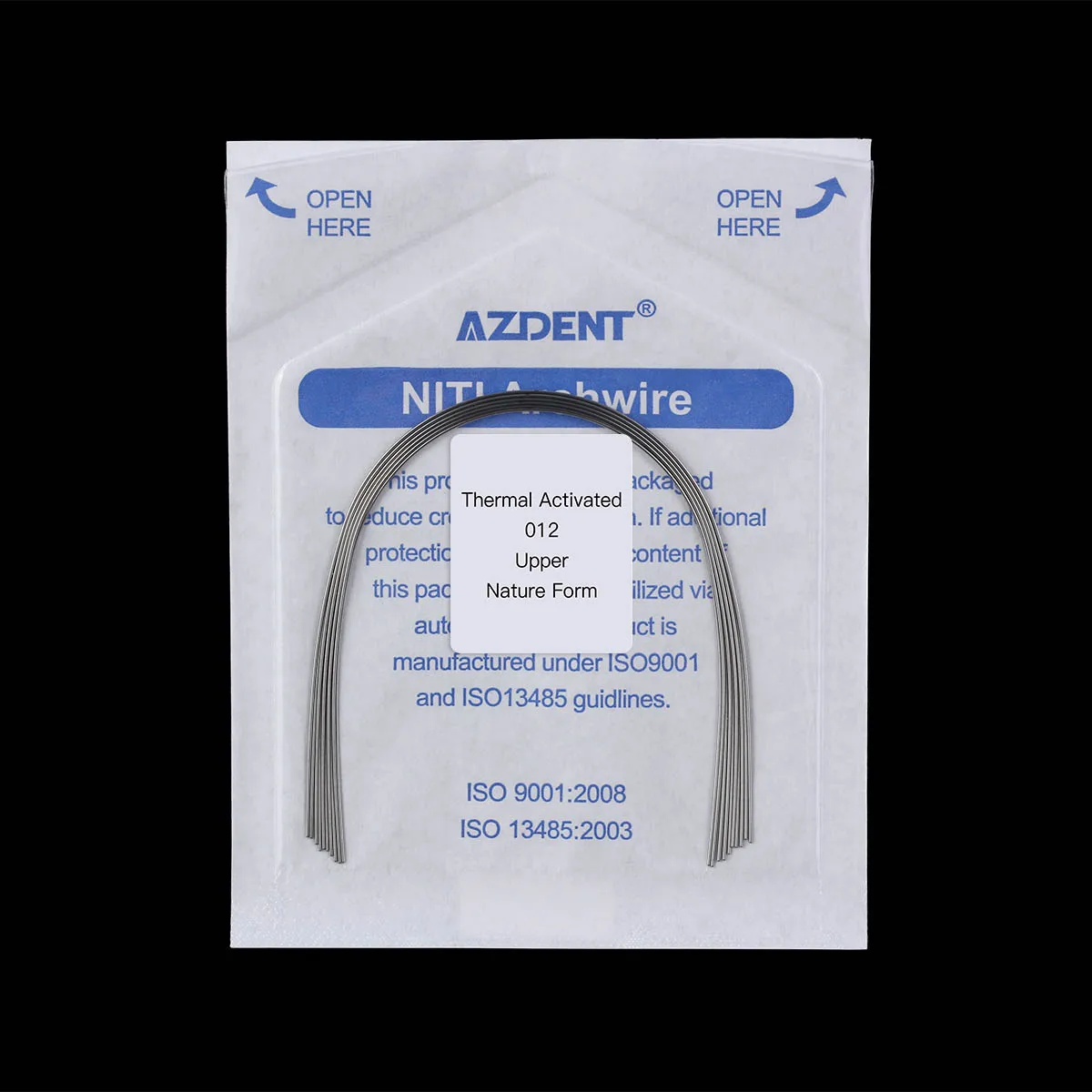 10 Stück/Packung AZDENT Dental Kieferorthopädische Wärmeaktivierbare NITI-Bogendrähte Natürliche Form Dental-Bogendraht Rechteckig/Rund – Detail 8