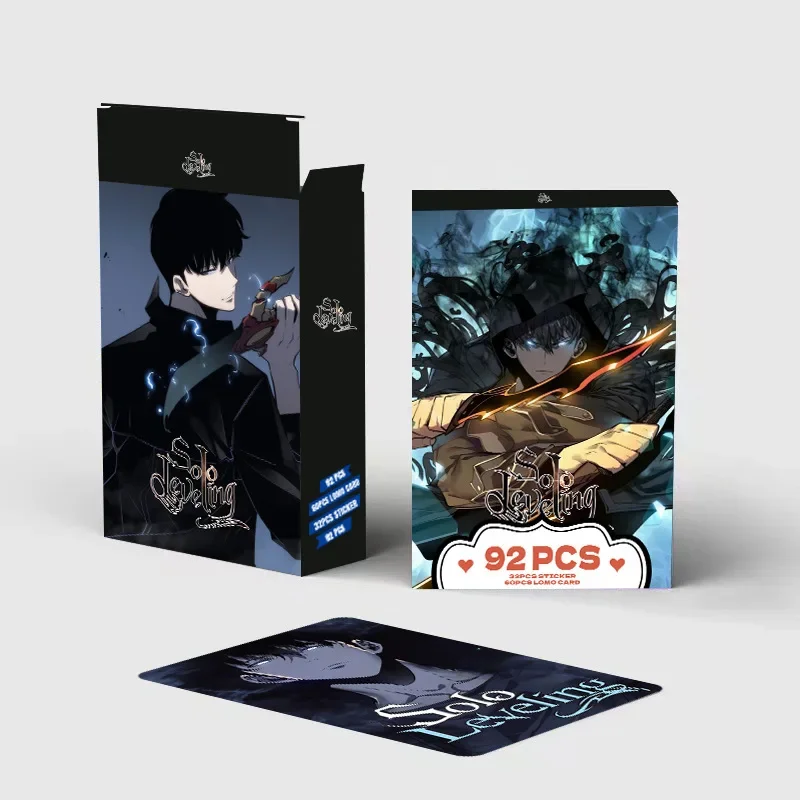 92PCS/box Anime Solo Leveling Cards LOMO Card Photocard For Fans Collection Gift