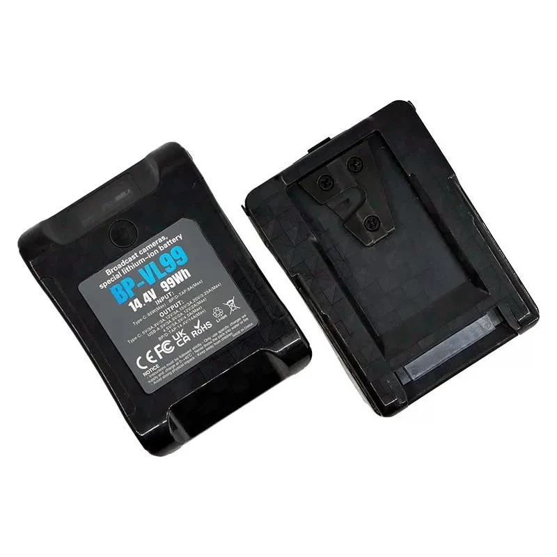 BP-VL99 14.4V 99Wh For Sony V Mount Battery W LCD Display V Lock V Shape Li-ion Battery PD Fast Charging for Camera DSLR Battery