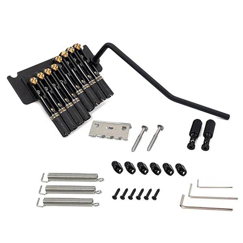 Guitar Bridge 8 String Headless Guitar Bridge Strain Plate Bridge Tremolo Bridge for Musical Instrument