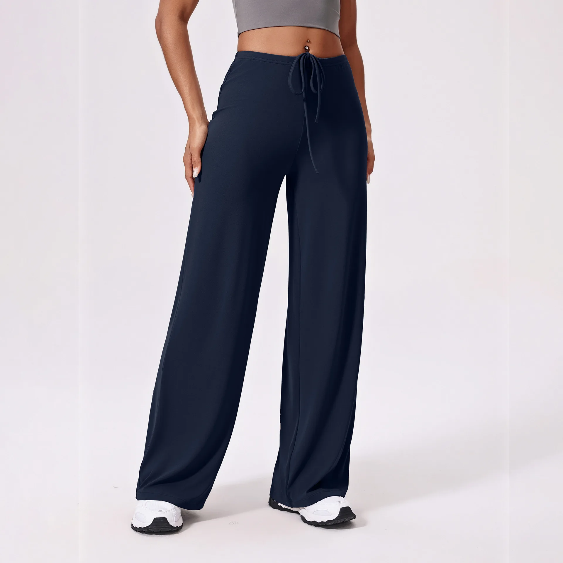 Antibacterial Cooling Wide Leg Sweatpants for Women Tummy Control & Soft Flowing Fabric for Yoga/Running/Fitness/Outdoor Sports
