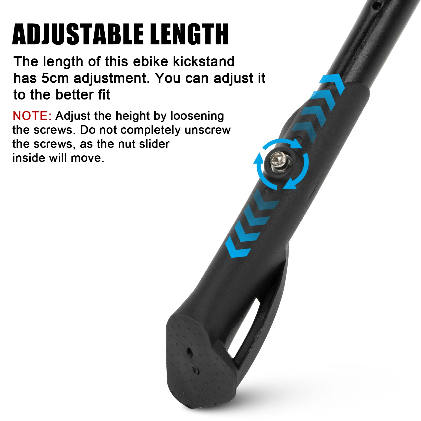 Center Mount Bike Kickstand 24"-29"Adjustable Kickstand Non-Slip Bicycle Leg Kick Stand for Mountain Bike Racing Bike Road Bike view 2