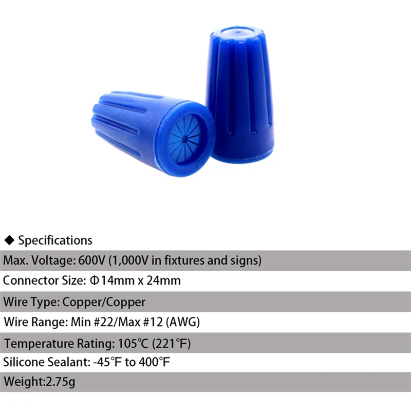 야외 전기 와이어 커넥터, 방수 와이어 너트 커넥터, 트위스트 너트 와이어 캡, 야외 관개 밸브용