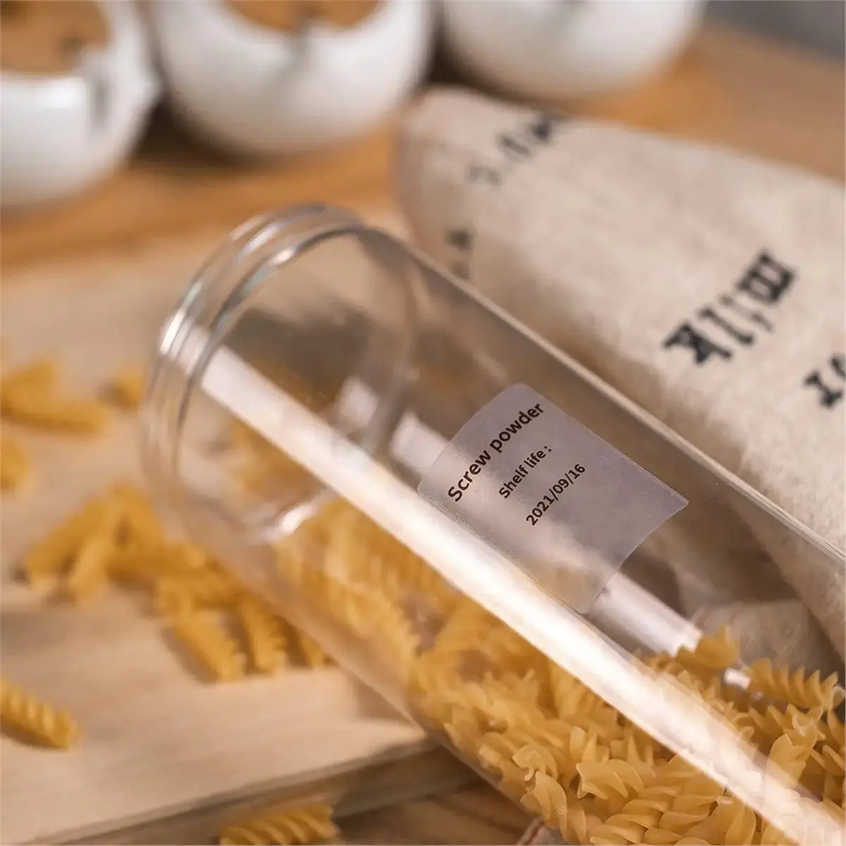 ABIU Label Tape M110 Transparent Labeling Tape 40x60mm Thermal Label Print Labels for Barcode/Address/Logo/Business/Home Tag