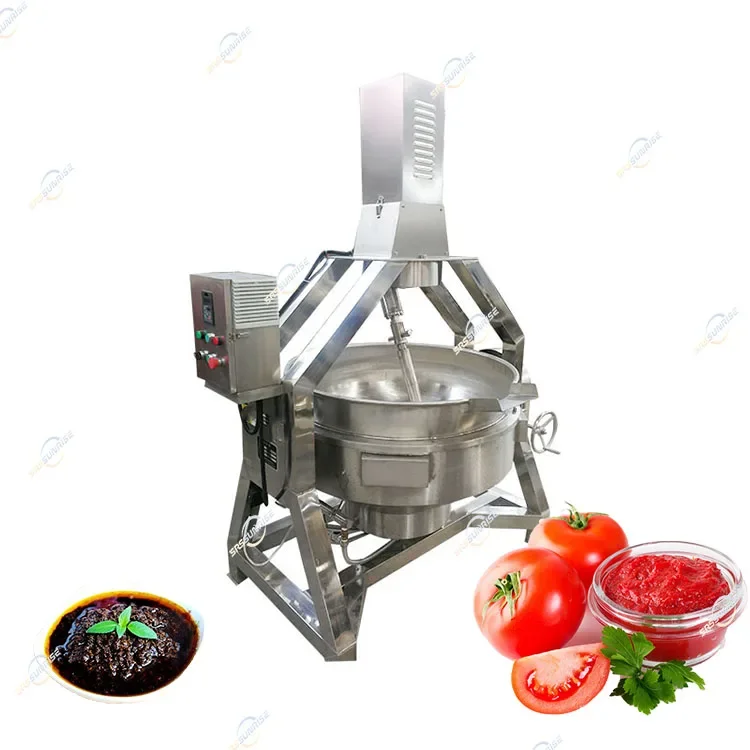 Manufacturing Cooking Mixer For Peanut Rice Candy Sugar Soup Porridge Paste Sauce Jacketed Kettle