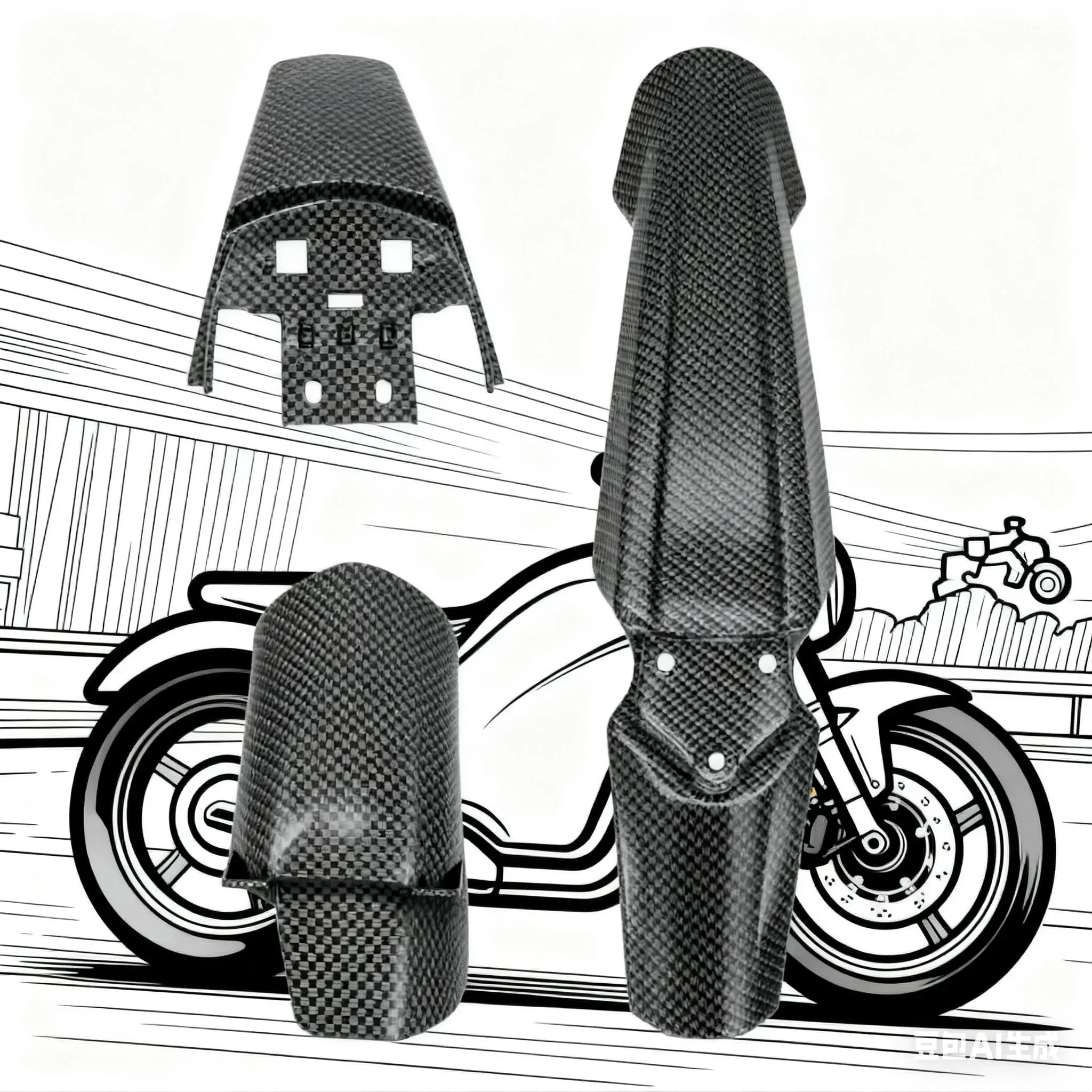 

Крыло для мотокросса из углеродного волокна спереди/заднее для крыла для Sur-Ron для Light Bee S X, брызговики для электрического велосипеда, сменные аксессуары