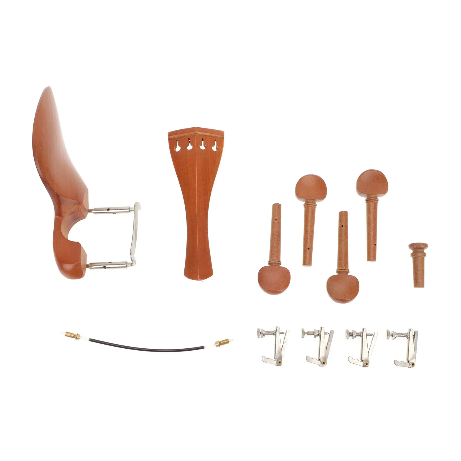 

1Set Elegant Violin Accessories Replacement Parts Chin Rest Tuning Pegs for Professional Use Violin Replacement Part