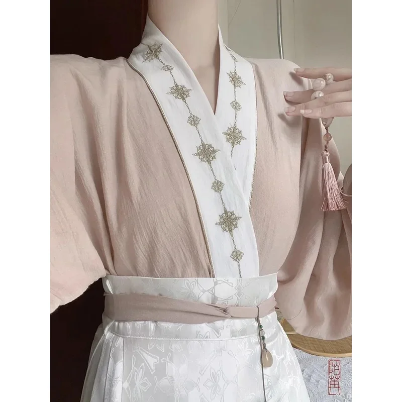 Improved Adult Ming Dynasty Costume New Chinese Style Hanfu Spring Summer New High-End Horse Face Skirt Women's Skirt Costume