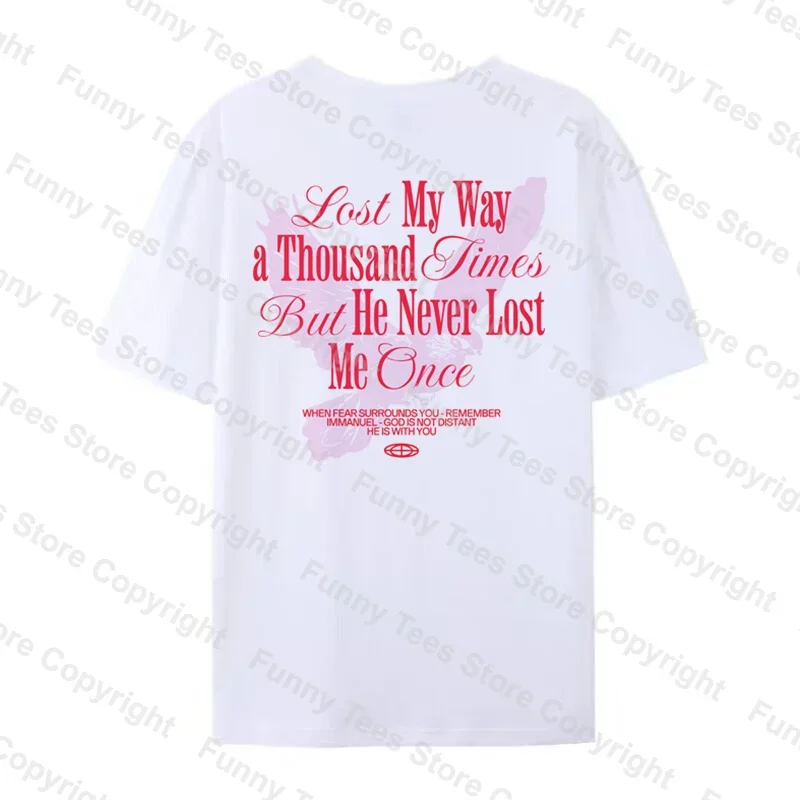 Christian Streetwear T-Shirts for Men Women Retro Aesthetic Bible Verse T Shirt Oversized Cotton Jesus Faith Tee Religious Gifts view 3