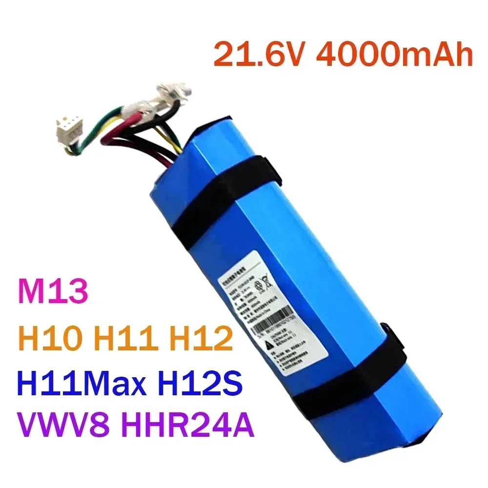 21.6V 100% Original 4000mAh for Dream H10 H11 H12 H11MAX M13 H12S VWV8 HHR24A Floor Scrubber Rechargeable Battery