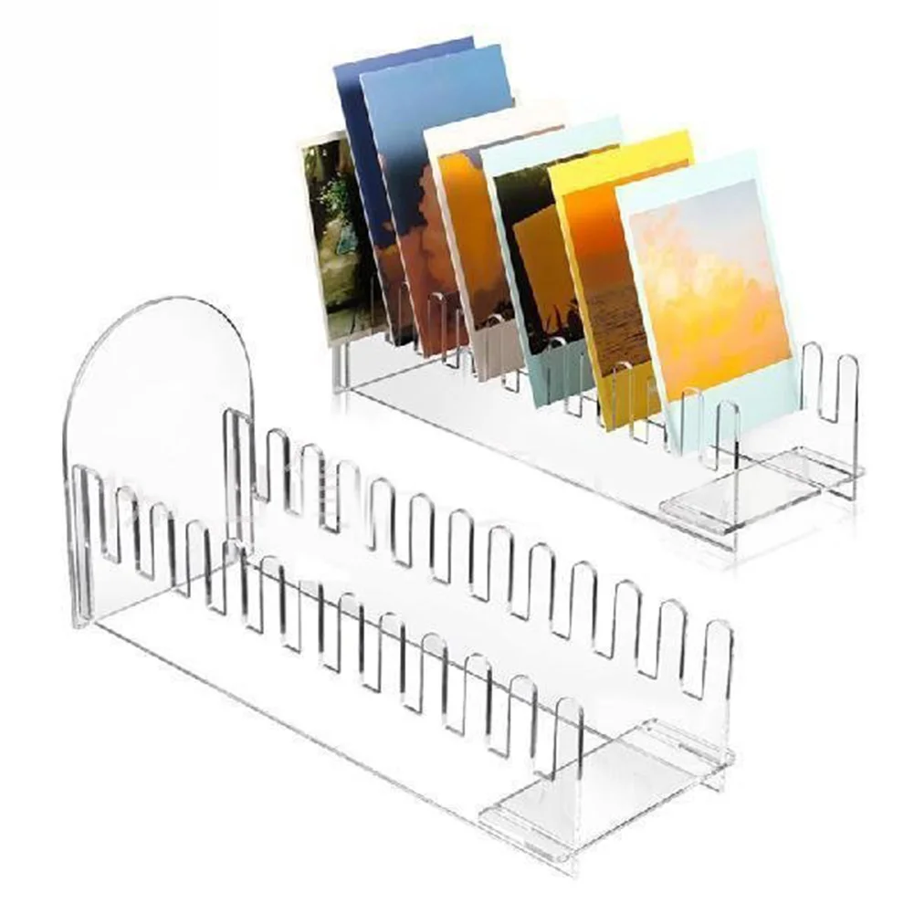 12-stufiger Acryl-Displayständer, tragbarer Kartenaufkleber-Organizer, transparentes Display-Rack für die Präsentation von Grußkarten-Aufklebern