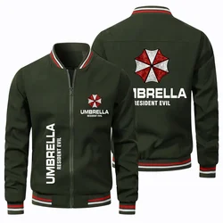 2024 New Men's Jacket with Biochemical Crisis Umbrella Logo, Outdoor Casual Wear, Running Sportswear Tops