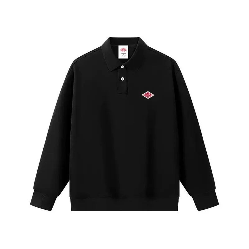 الخريف الشتاء بلوزات عالية الجودة القطن العلامة التجارية التطريز شعار عادية هوديي الرجال طويلة الأكمام النساء بولو رياضية القمم
