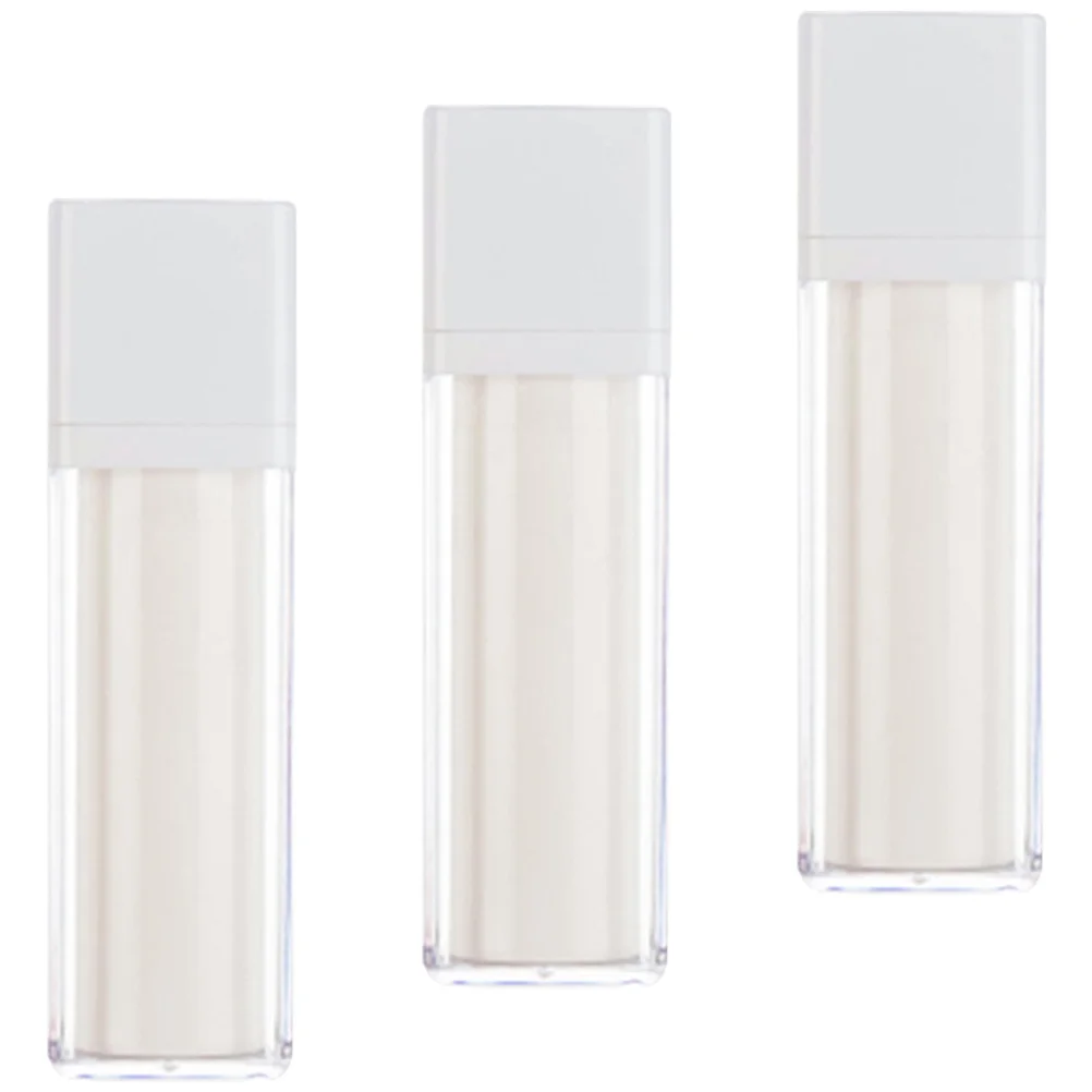 3 Pcs Vacuum Bottle Travel Lotion Practical Cream Pump Containers Plastic Airless Bottles For Creams