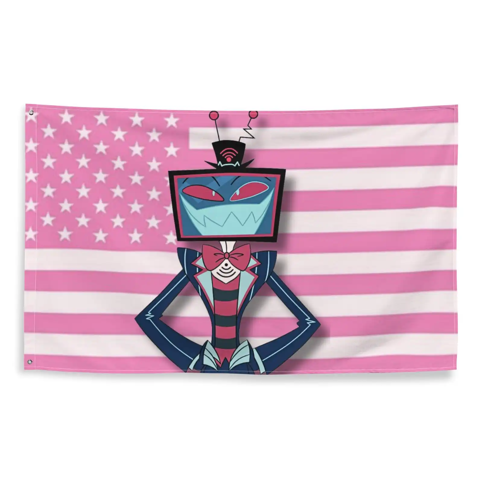 Hazbin Hotel Vox Pink American Flag Decorative Home Objects Outdoor Decorations Room Decoration Garage Flags Flaga Bedroom Stuff