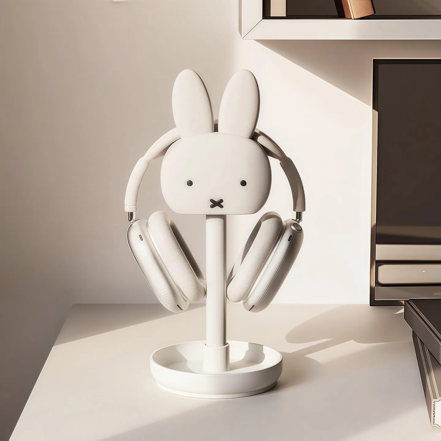 

Подставка для наушников Miffy, кавайная подставка для игровых гарнитур, органайзер, креативная настольная подставка, без наушников, подарок для девочки