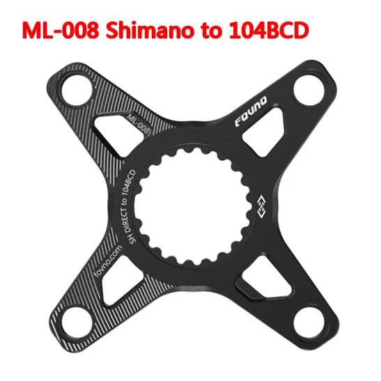 FOVNO Chainring Adapter 3bolt for SR Spider to 104BCD 110BCD forSHIMANO Direct Mount Converter M6100 M7100 M8100 M9100 12S MTB