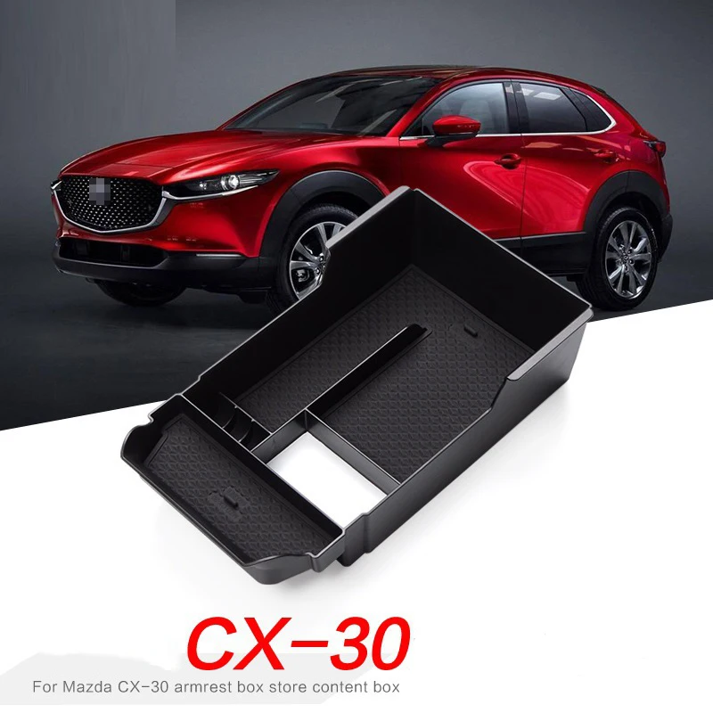

For Mazda CX-30 Armrest Box Storage Box Central control Gas Car Room Interior Decoration Auto Accessories