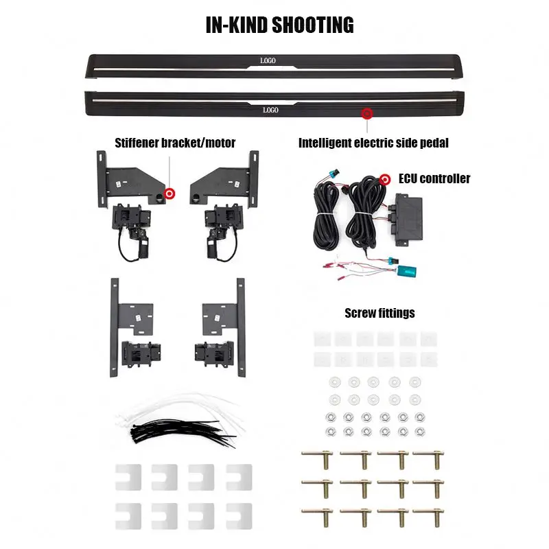 

Tom AutoAluminum Power Electric Auto Truck Side Steps Pedals Running Boards Electrical for Ford F150 2009 F250