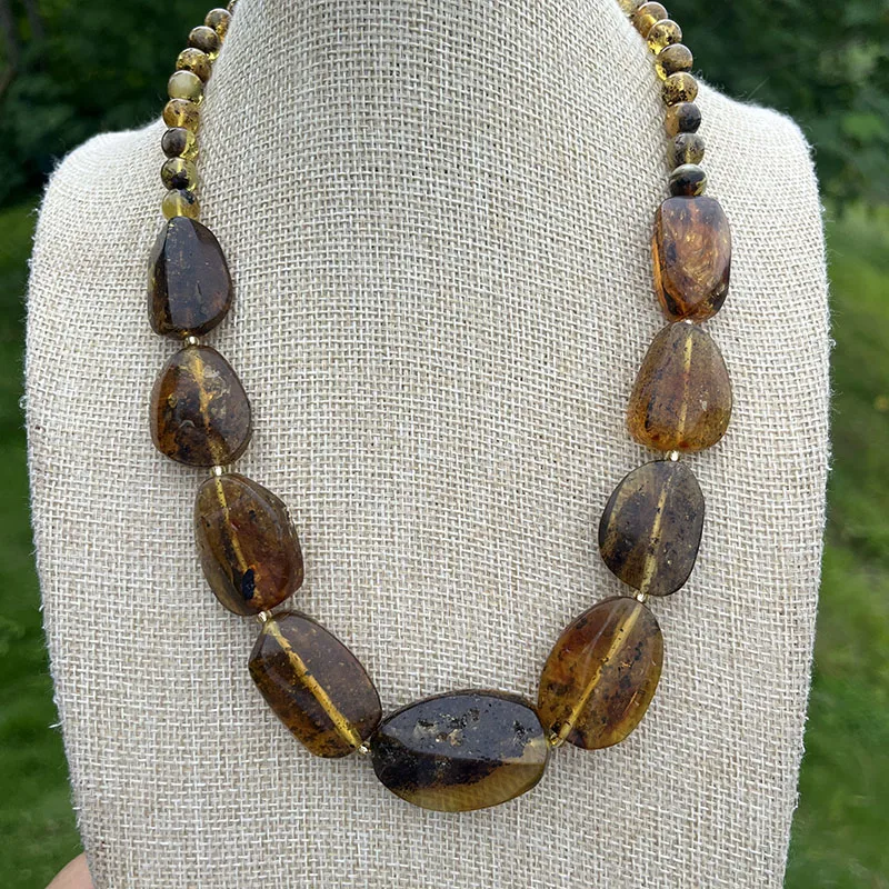 Yoowei Halskette aus 100 % Naturbernstein als Geschenk, europäische baltische Original-Medizinperlen, wunderschöner, einzigartiger Heilschmuck-Lieferant – Detail 16