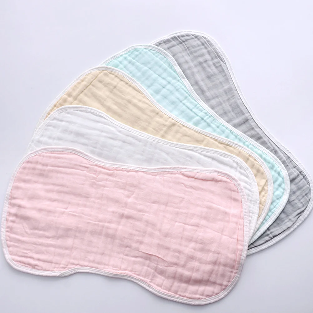 

5 Pcs to Feed Burp Cloth Newborn Burping Cotton Absorbent Cloths for Babies Girl