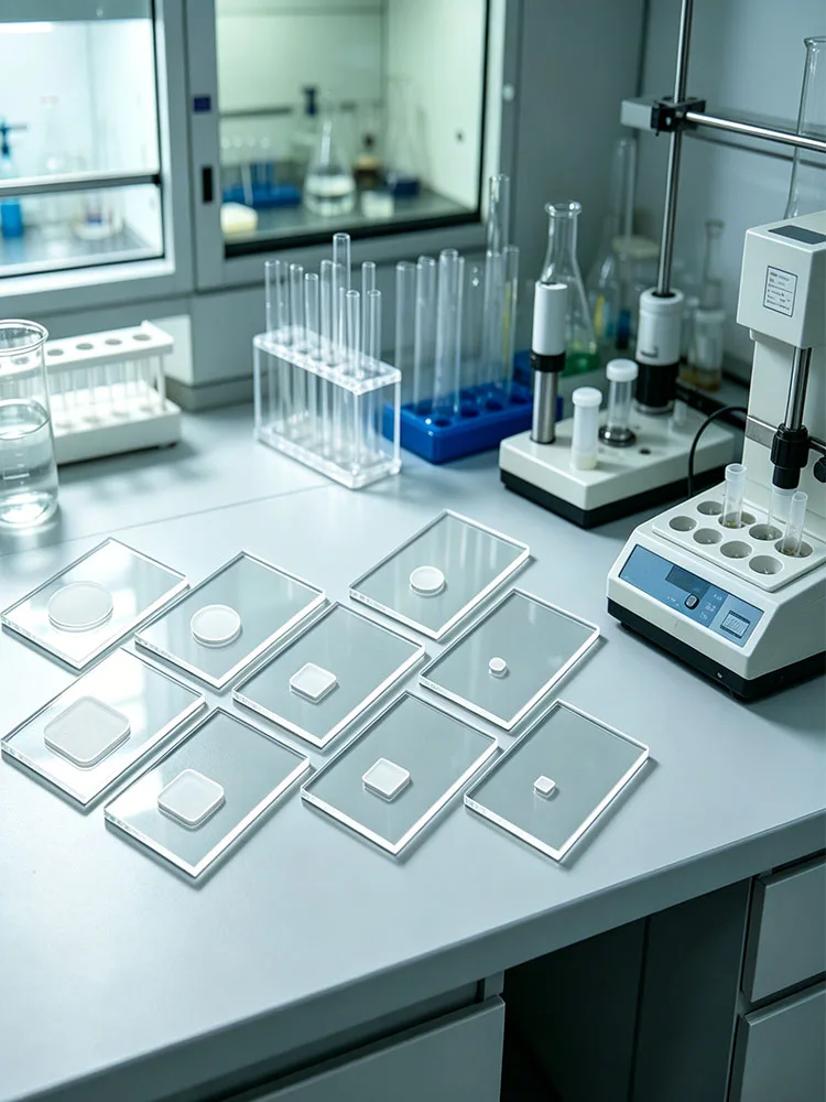 Wysokiej przepuszczalności szklany kwadratowy uchwyt na próbki proszkowe do XRD, komórka na próbki do difraktometru rentgenowskiego, materiały eksploatacyjne do testów laboratoryjnych. — zdjęcie produktu 7