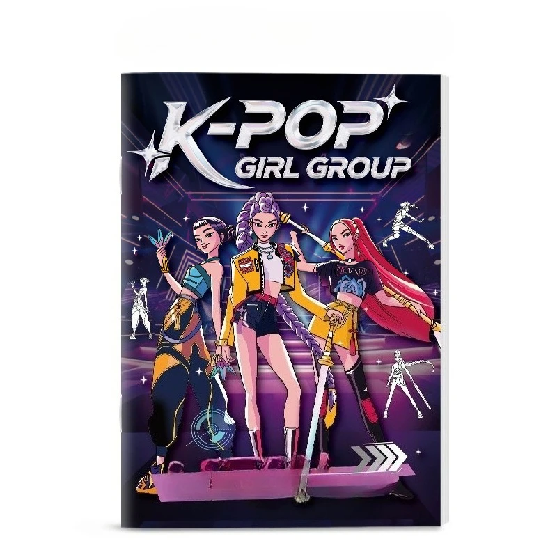 

Kpop Demon Hunters Tracing Book Vol.2: Альбом для рисования аниме для рисования манги (принадлежности для творчества)