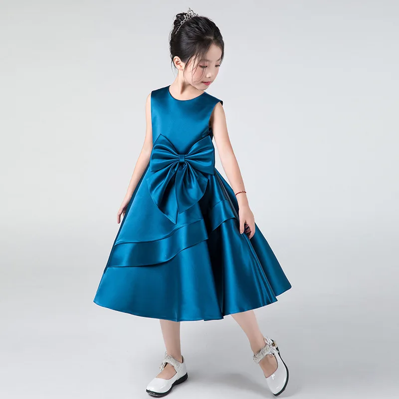 Children Girls Evening Dress Piano Competition Costume Clothing Fashion Baby Dresses Princess Birthday Party Dresses Gifts 2024