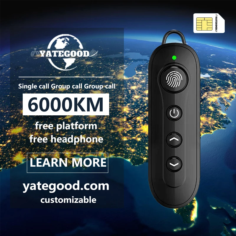 

YATEGOOD G1-9 MINI GPS 5000KM zello walkie talkie long range global ptt 4G poc radio100km