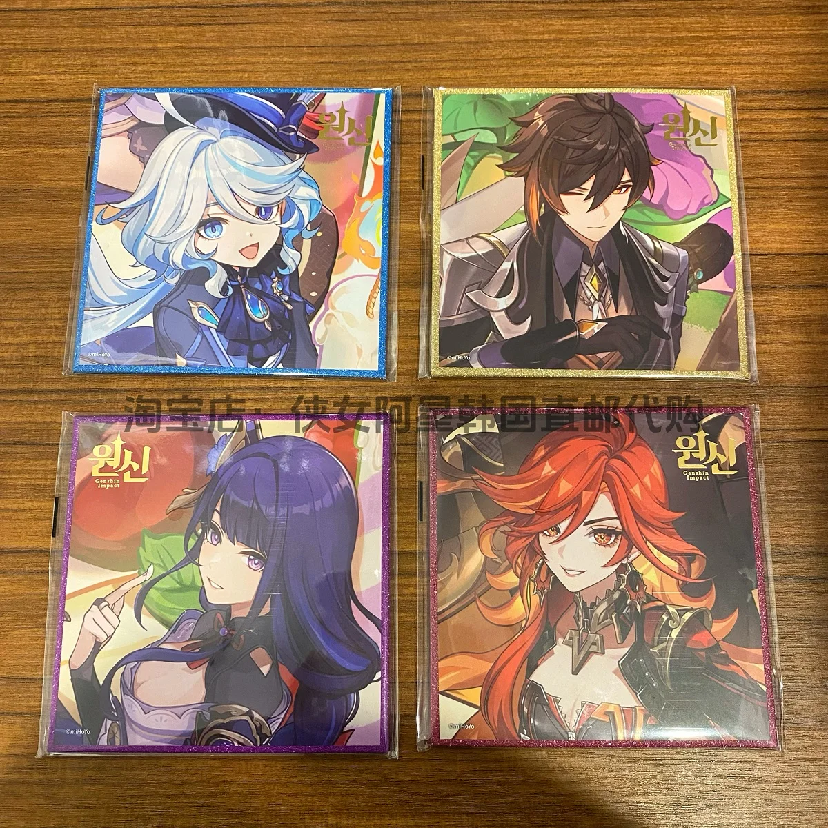 

Anime Genshin Impact Beelzebul Raiden Shogun Zhongli Morax Mavuika Cosplay Cartoon Coloured Paper Ambitus Ornament Mascot Gift