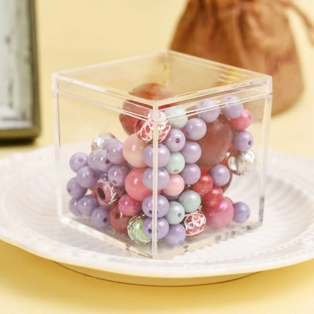 New Multi Size Storage Box Square Acrylic Display Box Transparent Handmade Acrylic Jewelry Cosmetics Wedding Favor