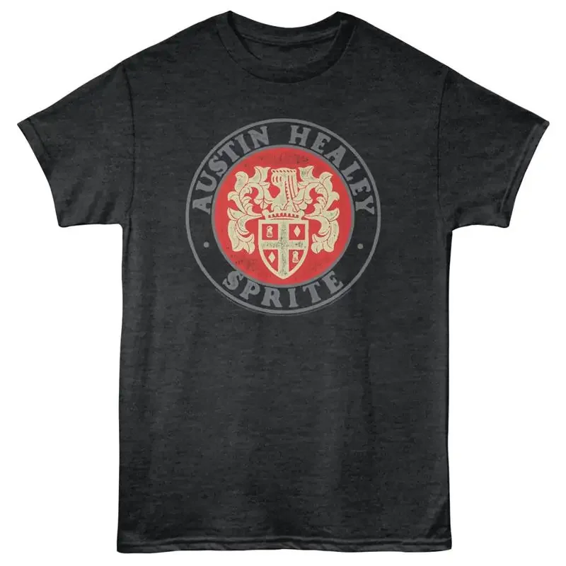 Camiseta masculina com logotipo do British Motor Heritage Austin Haley Sprite Crest