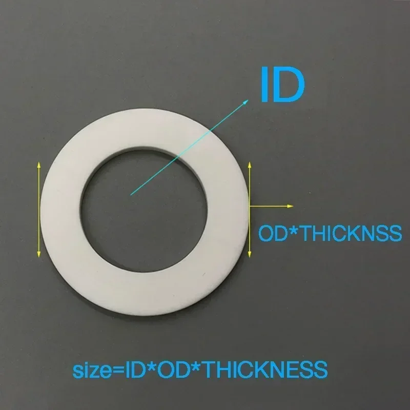 1PCS Alumina Ceramic O-Ring Gasket, High Temp 1650°C Insulation Ring for Electric, Corrosion & Wear Resistant Seal