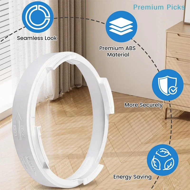 Universal Portable Air Conditioner Hose Connector 15cm Thickened PP Material Exhaust Duct Interface for Home AC Replacement