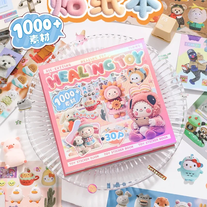 30 sheets/Piece Cute Decorative Sticker Book Journal Phone Sticker Kids Gift School Stationery