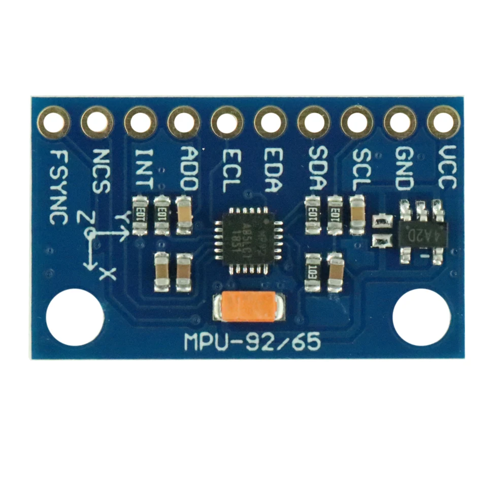 9D0F MPU 9250 SPI/IIC 9-Axis Attitude + Gyro + Accelerator Module