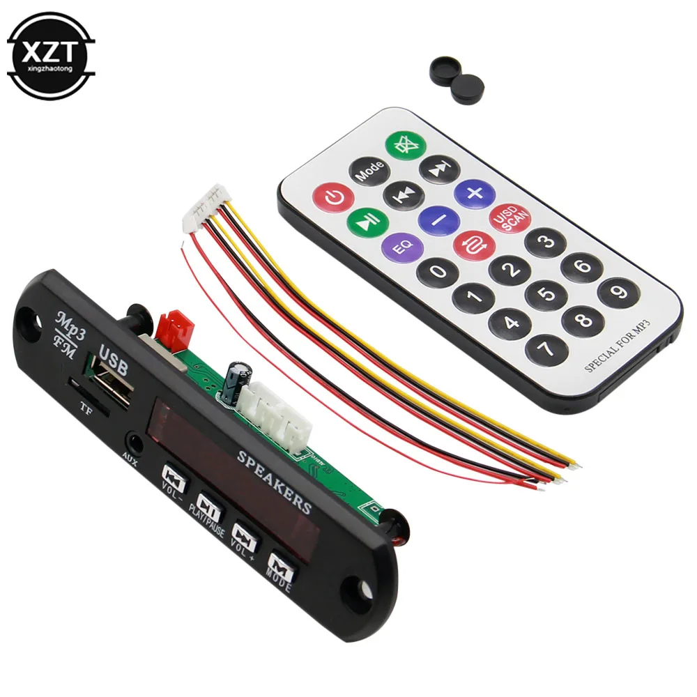 Bluetooth-compatible Decoder 5.0 5V 12V Car MP3 Player WMA Board Audio Module USB SD Card AUX FM Radio Audio For Car accessories