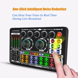 F999 Sound Card Computer PC Sound Board Live Sound Card Sound Mixer Live Mixer Noise Reduction Mixers