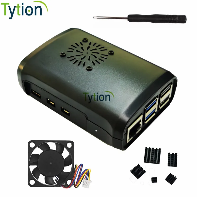 Raspberry Pi 5 ABS Case 4 Pin JST PWM Speed Regulation Cooling Fan Active Cooling Cooler