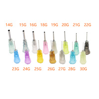 50pcs/Bag Straight Precision Liquid  Syringe Dispenser Needles Tips 14/15/16/18/19/20/21/22/23/24/25/26/27/28/30G