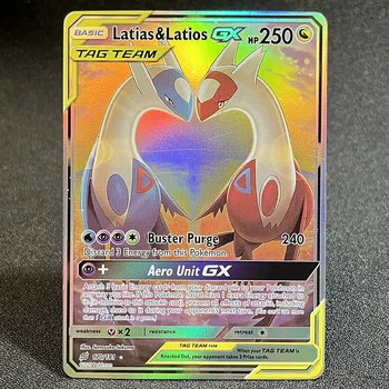 Pokémon Proxy การ์ด Team Up Gengar&Mimikyu Pikachu&Zekrom Magikarp&Wailord Latias&Latios ฟอยล์การ์ดคอลเลกชันเกม PTCG PROXY